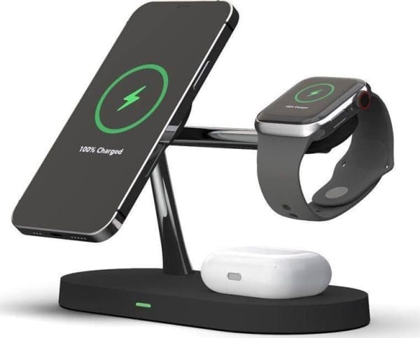 Tech-Protect TECH-PROTECT A12 3IN1 MAGNETIC MAGSAFE WIRELESS CHARGER BLACK