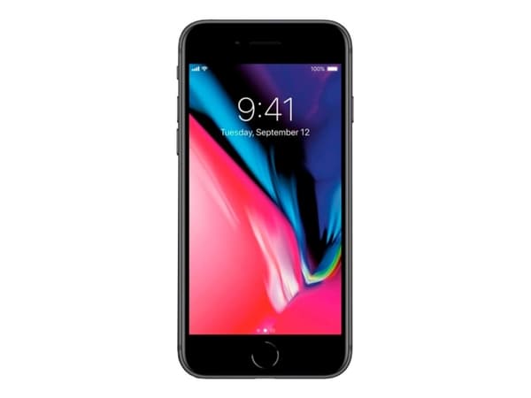 Refurbished | Apple iPhone 8 - 4G smarttelefon - 64 GB - LCD-skjerm - 4,7" - 1334 x 750 piksler - bakre kamera 12 MP - frontkamera 7 MP - plass grå -