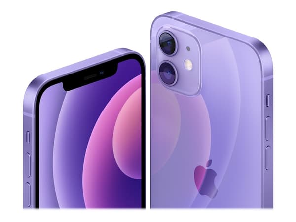 Apple iPhone 12 - 5G smartphone - dual-SIM / Internminne 64 GB - OLED-skärm - 6.1" - 2532 x 1170 pixlar - 2 bakre kameror 12 MP, 12 MP - front camera
