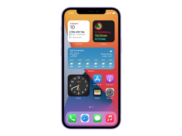 Apple iPhone 12 - 5G smartphone - dual-SIM / Internminne 64 GB - OLED-skärm - 6.1" - 2532 x 1170 pixlar - 2 bakre kameror 12 MP, 12 MP - front camera