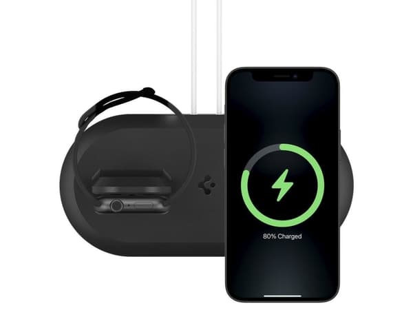 Spigen AMP02796, Innendørs, Trådløs lading, Sort