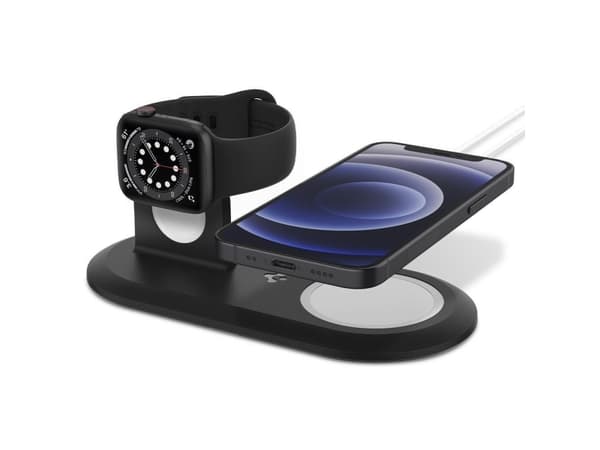 Spigen AMP02796, Innendørs, Trådløs lading, Sort Sort