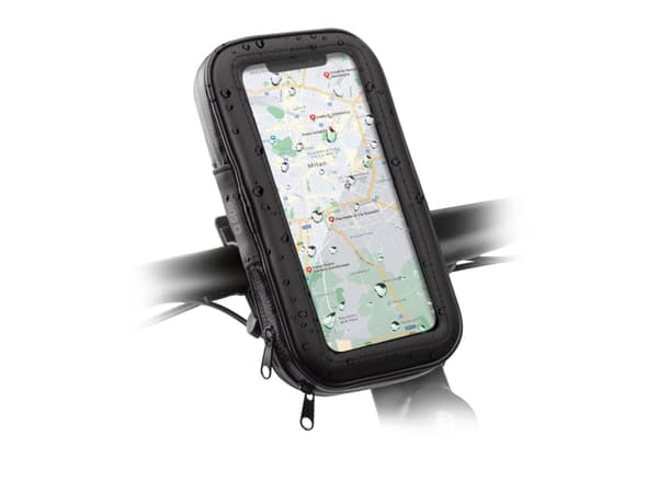 SBS TEERIDEHOLDIMP, Mobiltelefon/smarttelefon, Passiv holder, Sykkel, Scooter, Sort, Gjennomsiktig