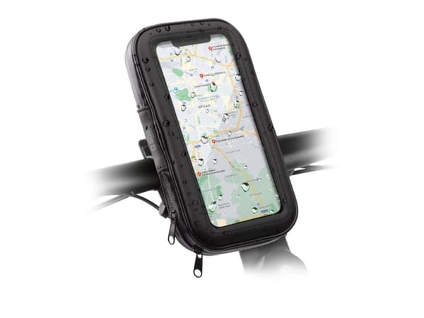SBS TEERIDEHOLDIMP, Mobiltelefon/smarttelefon, Passiv holder, Sykkel, Scooter, Sort, Gjennomsiktig