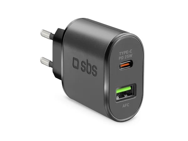 SBS TETRPD25W, inomhus, AC, 9 V, Svart Svart