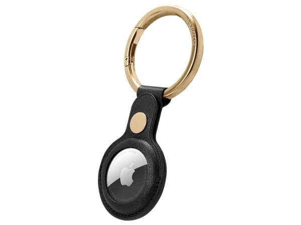 Spigen AMP01836, Ask, Svart, Key finder case, Läder, Apple AirTag (2021), 1 styck