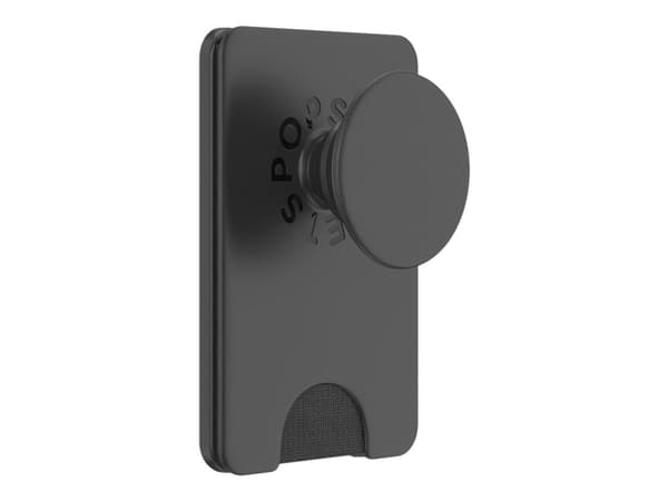 PopSockets 805668, Korttikotelo, Musta, Black, 3 kpl, 1 taskua, 3 korttia