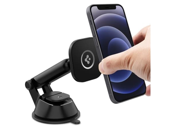 Spigen OneTap, Mobiltelefon / smartphone, Passiv hållare, Bil, Svart