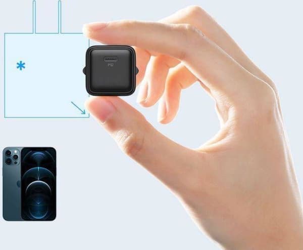 Joyroom USB typ C 20W Power Delivery Quick Charge 3.0 AFC snabbladdare svart (L-P202)