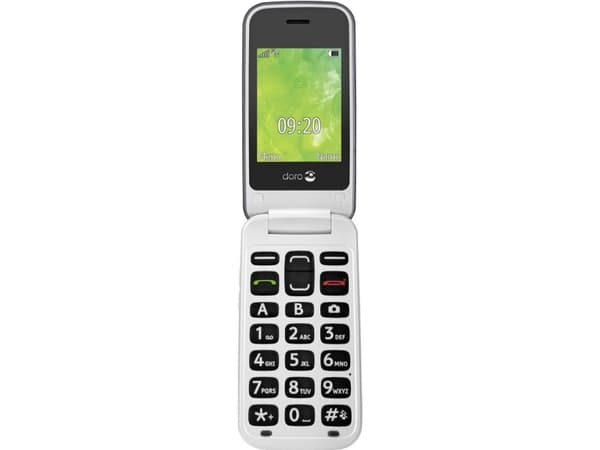 Doro 2424, Gripare, 6,1 cm (2.4"), 3 MP, Bluetooth, 800 mAh, Grå, Silver Grå, Silver