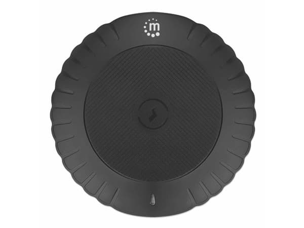 Manhattan 180306, Innendørs, USB, 5 V, Trådløs lading, 0,5 m, Sort