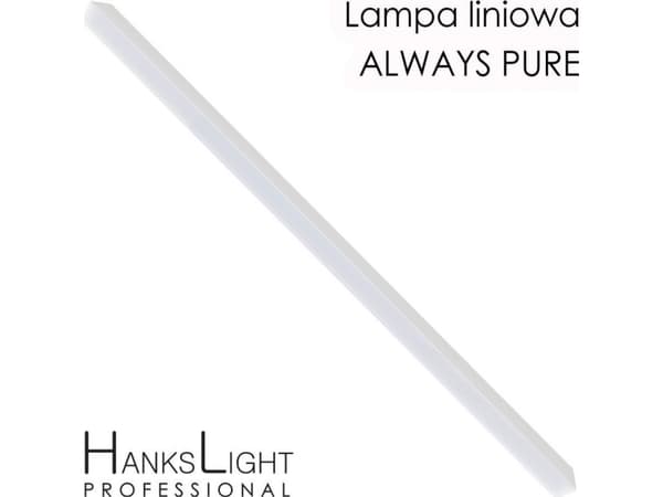 Ceiling lamp HanksLight LED lamp HanksLight, white, linear, alu, pendant, 1200mm, down36W, 4000K
