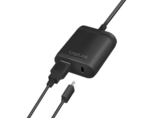LogiLink PA0256, Innendørs, AC, 5 V, 2,4 A, 1,5 m, Sort