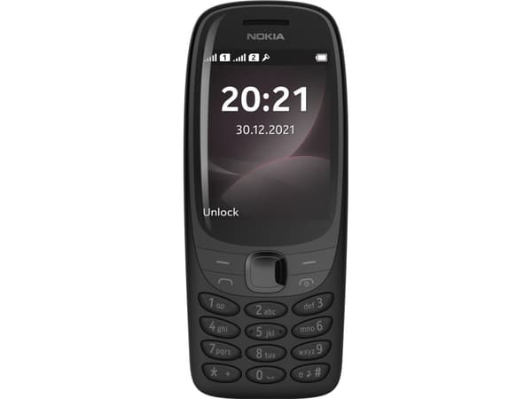 Nokia 6310 - Funktionstelefon - dual-SIM - RAM 16 MB / Internal Memory 8 MB - microSD slot - rear camera 0,3 MP - svart
