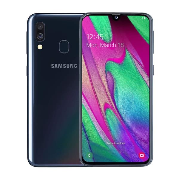 Begagnad Samsung Galaxy A40 64GB Svart - Bra Skick