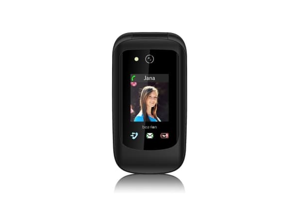 Bea-fon Silver Line SL720 - Funktionstelefon - microSD slot - LCD-skärm - 240x320 pixlar - rear camera 0,3 MP - gråsvart