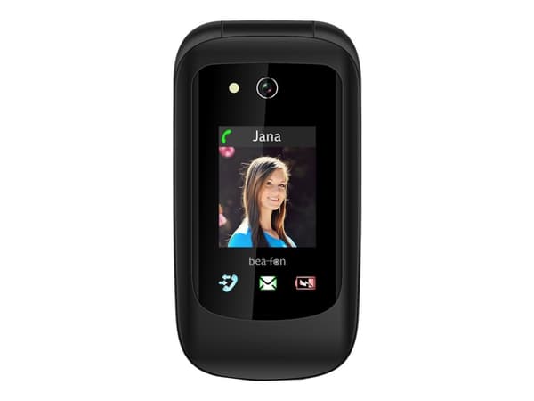 Bea-fon Silver Line SL720 - Funksjonstelefon - microSD slot - LCD-display - 240 x 320 piksler - rear camera 0,3 MP - gråsvart Sort