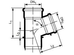 Magnaplast Trojnik Ultra dBEA 110mm 75st (146490)