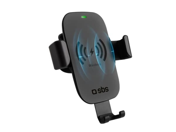 SBS TESUPGRAVWIRLITE10W, Mobiltelefon/smarttelefon, Passiv holder, Bil, Sort