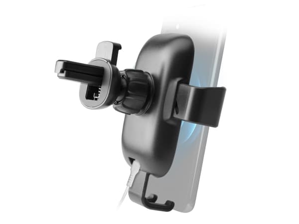 SBS TESUPGRAVWIRLITE10W, Mobiltelefon/smarttelefon, Passiv holder, Bil, Sort