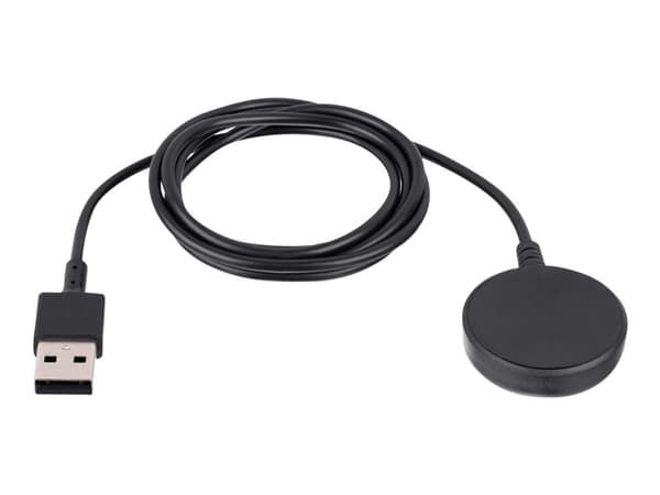 Akyga AK-SW-09 - Laddningskabel för smart klocka - USB hane - 1 m - för Samsung Galaxy Watch 3, Watch Active, Watch Active 2, Watch4 Svart