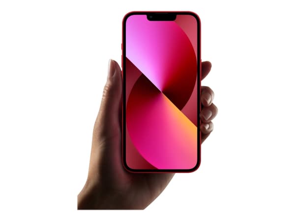 Apple iPhone 13 - (TUOTE) PUNAINEN - 5G älypuhelin - dual-SIM / Sisäinen muisti 512 Gt - OLED-näyttö - 6,1" - 2532 x 1170 pikseliä - 2x takakamera 12