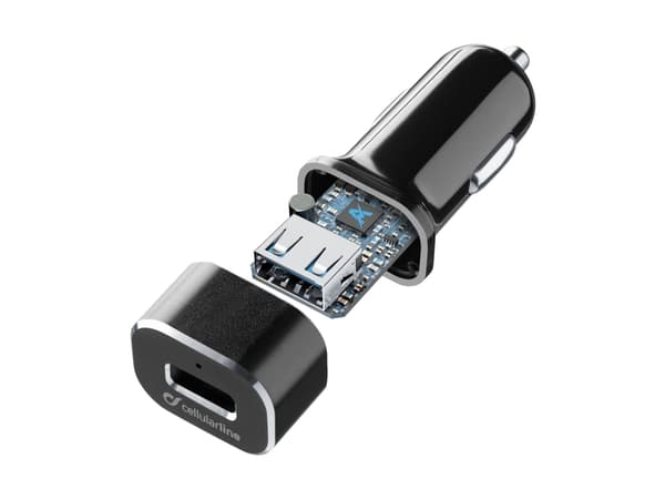 Cellularline TETRCBRSMKIT15WTYC, Automatisk, Cigartenner/lighter, 1 m, Sort