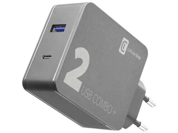 Cellularline 8018080376443, Innendørs, AC, 20 V, 1,6 m, Sort