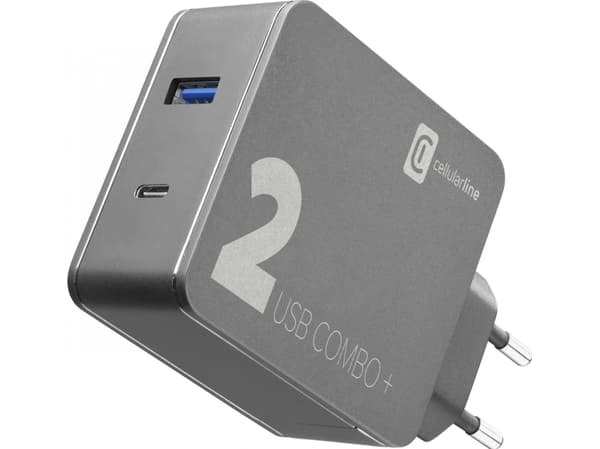Cellularline 8018080376443, Innendørs, AC, 20 V, 1,6 m, Sort