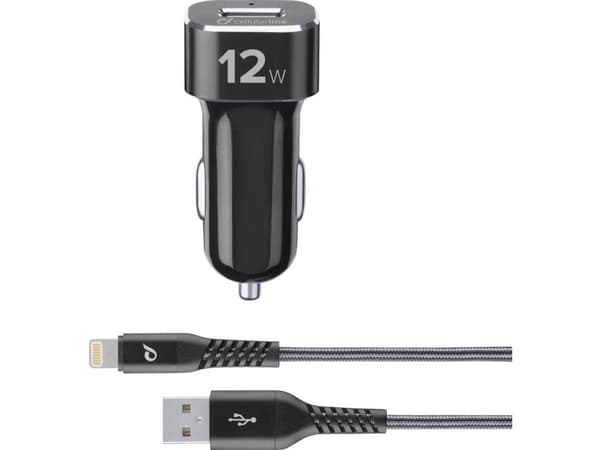 Cellularline TETRCBRKITMFIPH2A, Automatisk, Cigartenner/lighter, 1 m, Sort