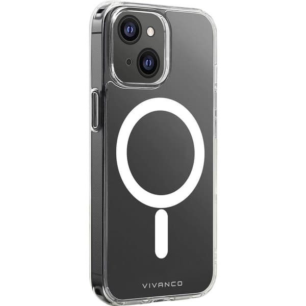 Vivanco Mag Steady Backcover Apple iPhone 13 Mini Transparent Induktiv laddning, Stöttålig MSASCVVIPH2021MT