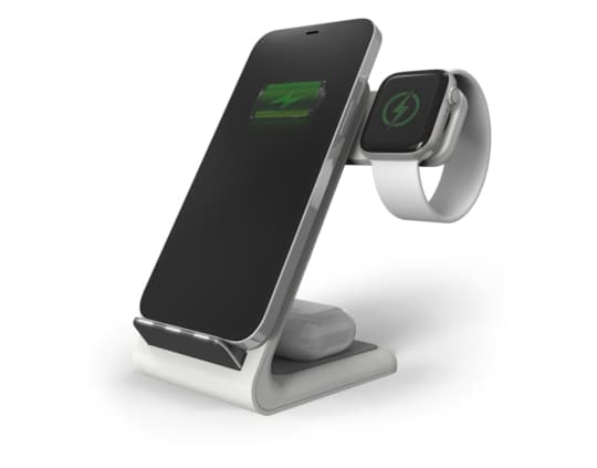 STM ChargeTree Swing, Innendørs, USB, Trådløs lading, Hvit