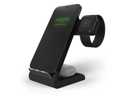 STM ChargeTree Swing, Innendørs, USB, Trådløs lading, Sort