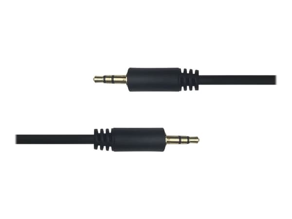 DELTACO - Lydkabel - mini-phone stereo 3.5 mm hann til mini-phone stereo 3.5 mm hann - 1 m - svart