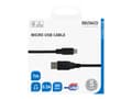 Miniatyrbild 3 av 3: DELTACO - USB-kabel - USB (hane) till mikro-USB typ B (hane) - USB 2.0 - 2.4 A - 1 m - svart
