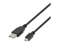 Miniatyrbild 1 av 3: DELTACO - USB-kabel - USB (hane) till mikro-USB typ B (hane) - USB 2.0 - 2.4 A - 1 m - svart