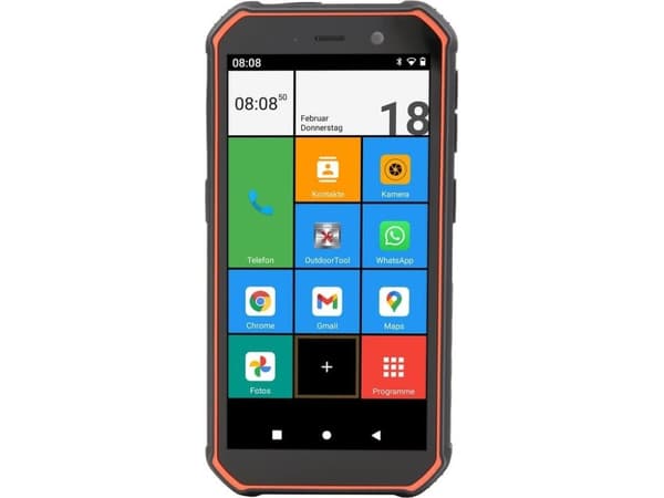 Olympia TREK, 14 cm (5.5"), 3 GB, 32 GB, 13 MP, Android 10, Sort, Oransje Sort, Oransje