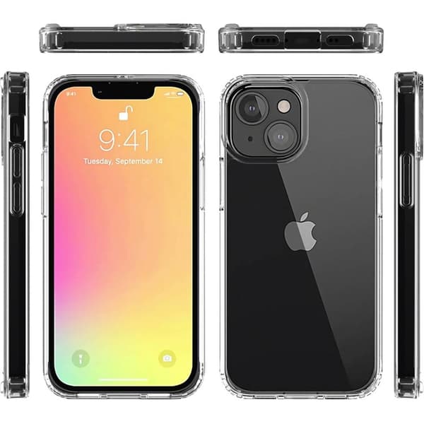 JT Berlin Pankow Clear Backcover Apple iPhone 13 mini Transparent Stöttålig, Induktiv laddning 10798