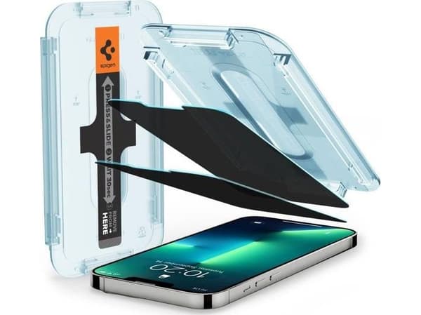 Spigen AGL03388, Apple, iPhone 13 / iPhone 13 Pro, Läpinäkyvä, 2 kpl