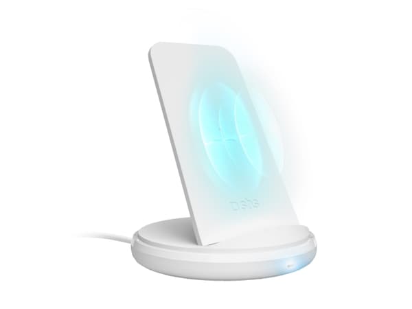 SBS TEWIRDESKQI10W, inomhus, USB, 12 V, Trådlös laddning, Vit Vit