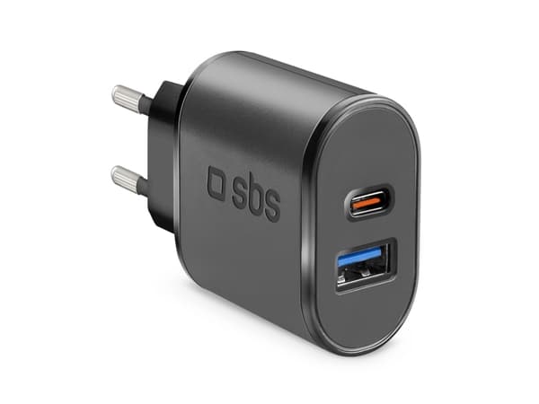 SBS TETRUSBTC3AUL, Sisätila, AC, 5 V, Musta musta