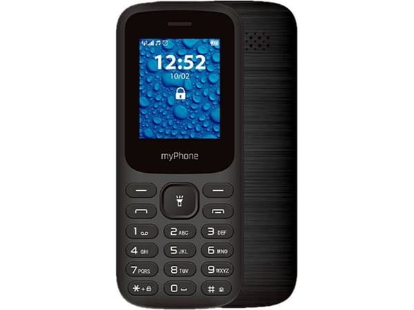 myPhone MP2220, Bär, Dubbla SIM-kort, 4,5 cm (1.77"), Bluetooth, 600 mAh, Svart