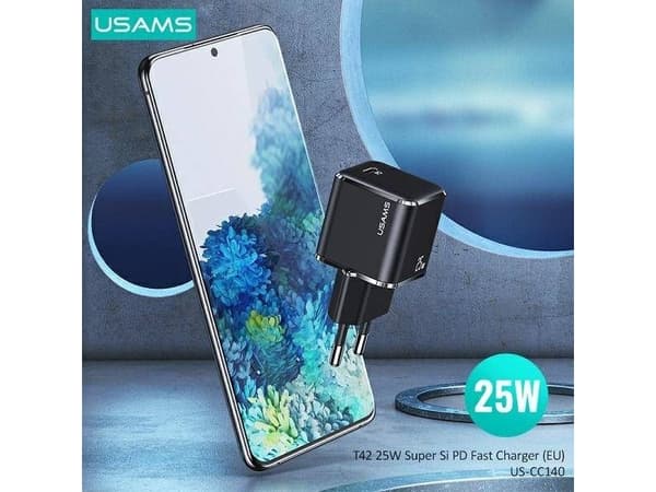 USAMS Apple Watch induktiv laddning + ljuskabel 2in1 vit/vit CC076WH01 (US-CC076)