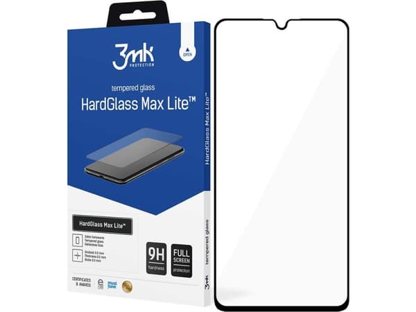 3MK 3mk HardGlass Max Lite herdet glass for Samsung Galaxy A22 4G svart
