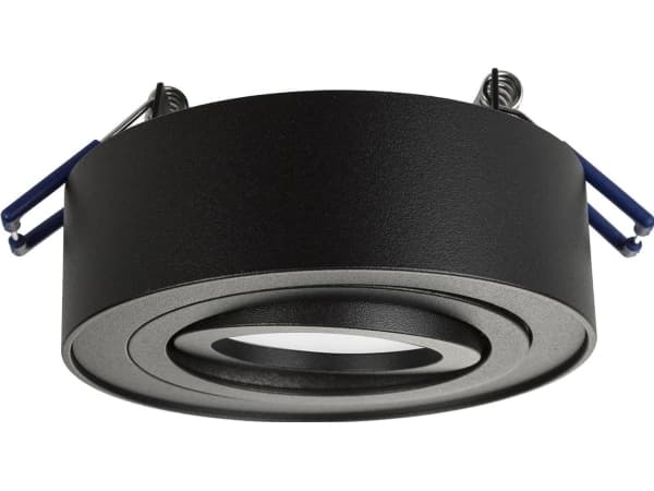 Maclean kattokohdevalaisin, MR16/GU10 valonlähteille, musta, 94x32mm, pyöreä, alumiini, MCE462 B