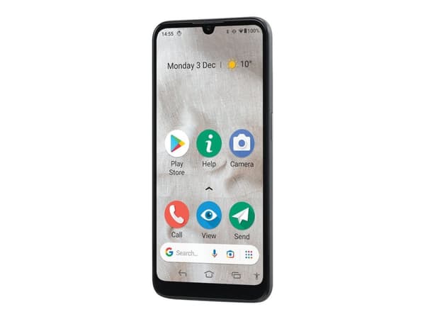 DORO 8100 - 4G smarttelefon - RAM 2 GB / Internminne 32 GB - microSD slot - 6.1" - 1560 x 720 piksler - 3x bakkamera 13 MP, 2 MP, 2 MP - front camera
