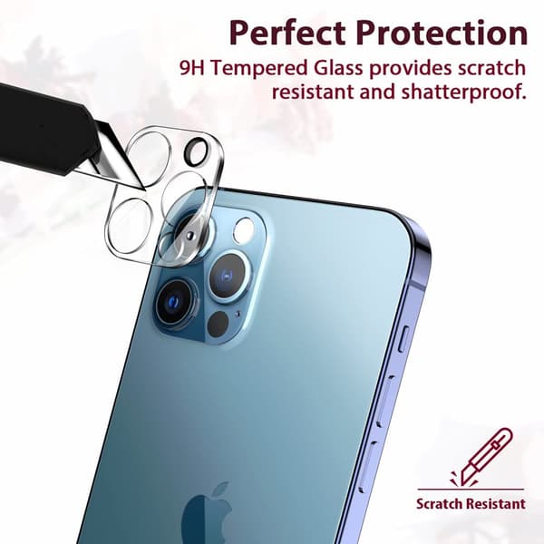Iphone 12 Kameralinsskydd - 2 PACK