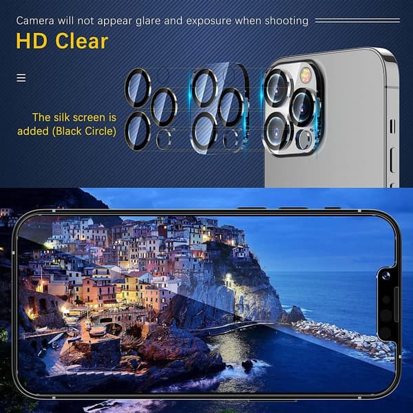 Iphone 13PRO/ PRO MAX Kameralinsskydd - 2 PACK