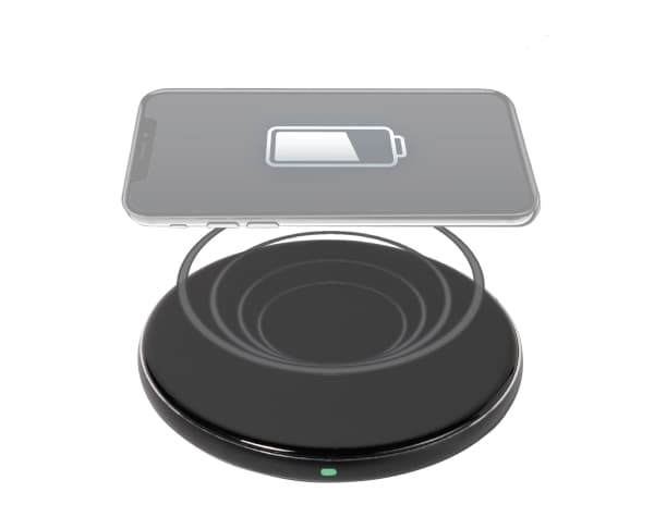 Vivanco QICHARPADVV15WBK, Automatisk, Innendørs, USB, Trådløs lading, 1 m, Sort Sort