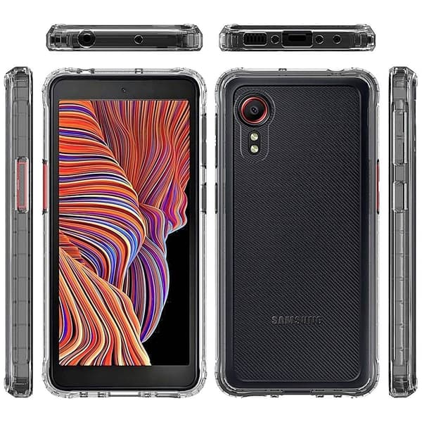 JT Berlin BackCase Pankow Clear Backcover Samsung Galaxy XCover 5 Transparent Stöttålig, Induktiv laddning 426046422744
